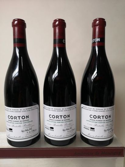 null 3 bouteilles LE CORTON - Domaine de La Romanée Conti 2009

