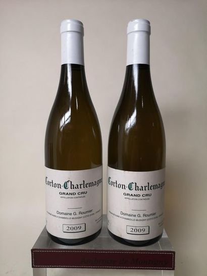 null 2 bouteilles CORTON CHARLEMAGNE Grand cru - G. Roumier 2009

Etiquettes légèrement...