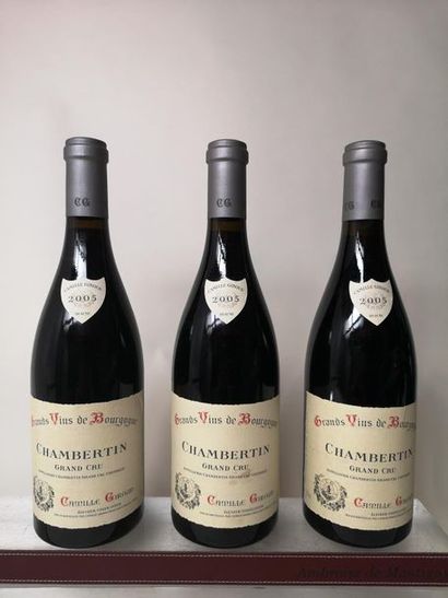 null 3 bouteilles CHAMBERTIN Grand cru - Camille GIROUD 2005

1 étiquette légèrement...