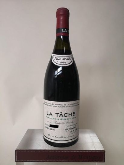 null 1 bouteille La TÂCHE Grand cru - Domaine de La ROMANEE CONTI 1991

Etiquette...