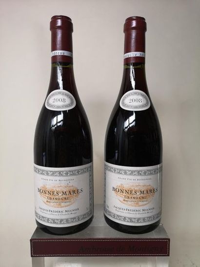 null 2 bouteilles BONNES MARES Grand cru - J. F. MUGNIER 2008

