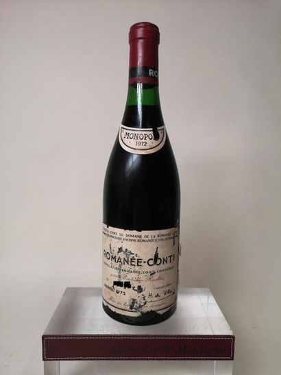 null 1 bouteille LA ROMANEE CONTI Grand cru - Domaine de La ROMANEE CONTI 1972

Etiquette...