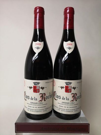 null 2 bouteilles CLOS DE LA ROCHE Grand cru - A. Rousseau 2009

