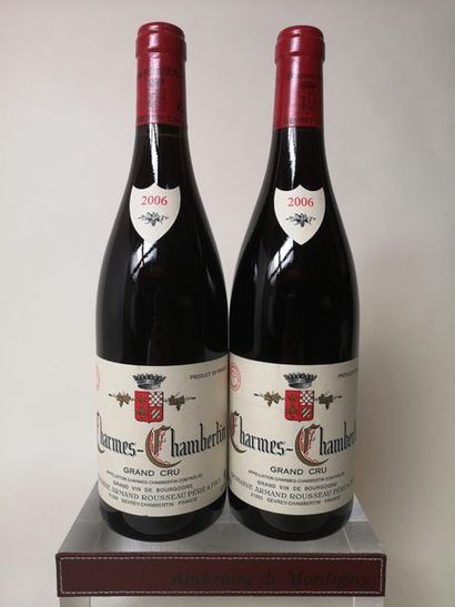 null 2 bouteilles CHARMES CHAMBERTIN Grand cru - A. Rousseau 2006

