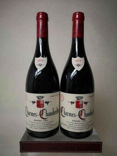 null 2 bouteilles CHARMES CHAMBERTIN Grand cru - A. Rousseau 2011

