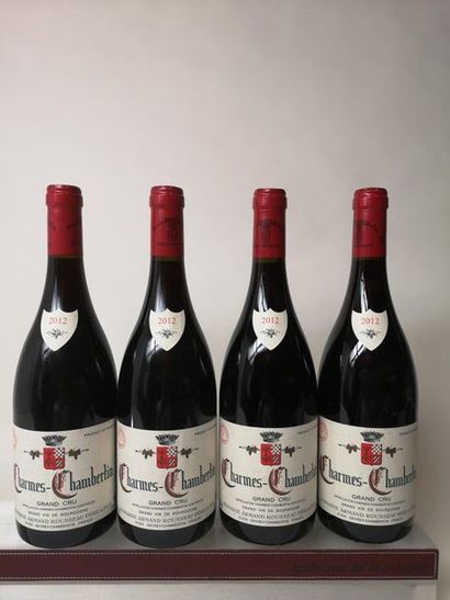 null 4 bouteilles CHARMES CHAMBERTIN Grand cru - A. Rousseau 2012

