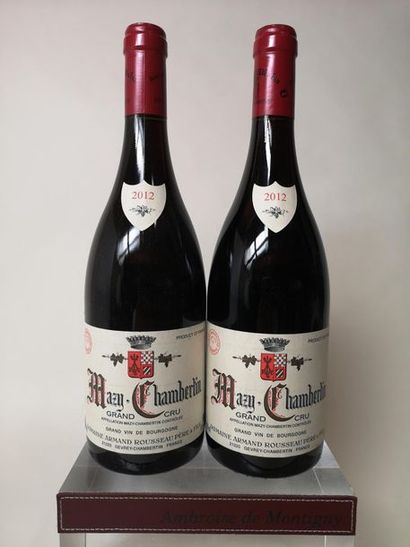 null 2 bouteilles MAZY CHAMBERTIN Grand cru - A. Rousseau 2012

Un étiquette très...