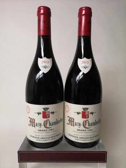 null 2 bouteilles MAZY CHAMBERTIN Grand cru - A. Rousseau 2013

