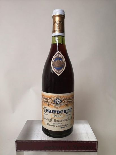 null 1 bouteille CHAMBERTIN Grand cru - A. Rousseau 1978

Niveau à 1,8 cm.