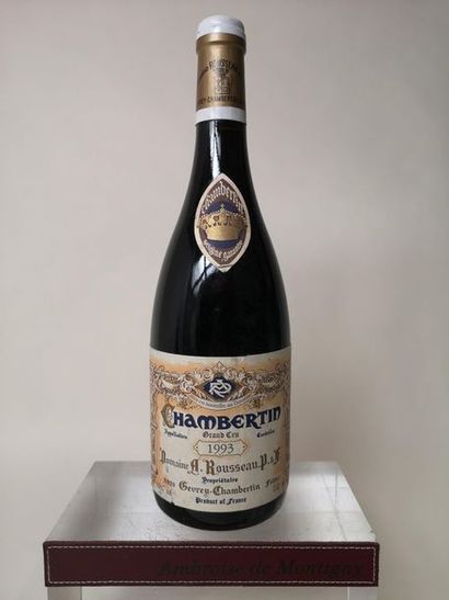 null 1 bouteille CHAMBERTIN Grand cru - A. Rousseau 1993

Etiquette très légèrement...