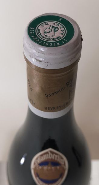 null 1 bouteille CHAMBERTIN Grand cru - A. Rousseau 1999
Etiquette très légèrement...
