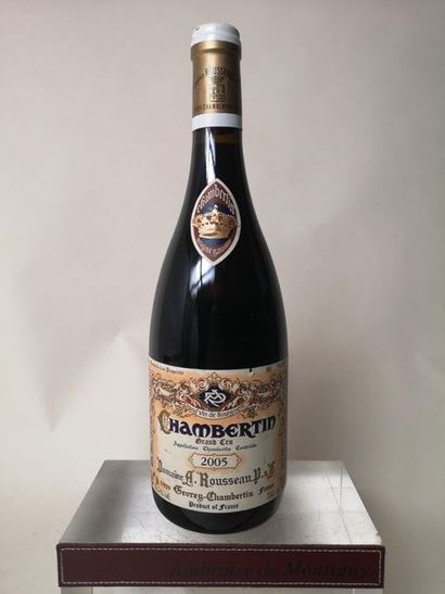 null 1 bouteille CHAMBERTIN Grand cru - A. Rousseau 2005

Etiquette très légèrement...