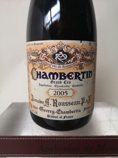 null 1 bouteille CHAMBERTIN Grand cru - A. Rousseau 2005

Etiquette très légèrement...
