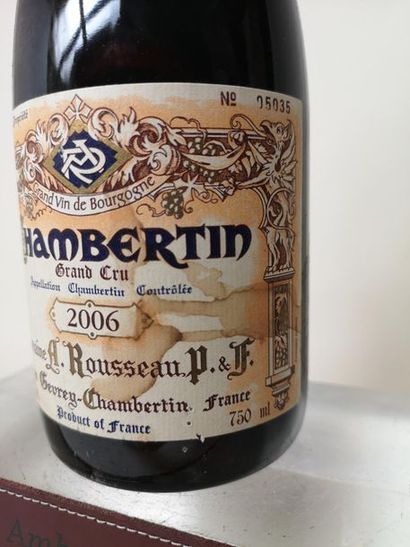 null 1 bouteille CHAMBERTIN Grand cru - A. Rousseau 2006

Etiquette légèrement t...