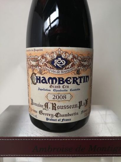 null 1 bouteille CHAMBERTIN Grand cru - A. Rousseau 2008

