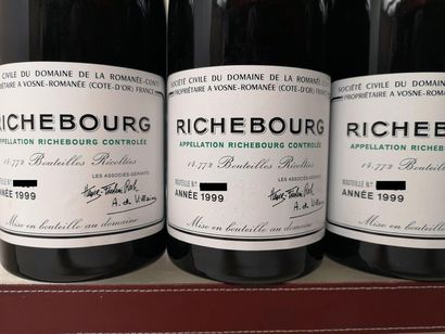 null 3 bouteilles Richebourg Grand cru - Domaine de la Romanée-Conti 1999

