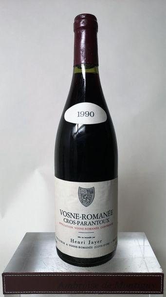 null 1 bouteille VOSNE ROMANEE "Cros-Parantoux" - HENRI JAYER 1990

Etiquette très...