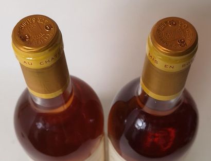 null 2 bouteilles CHÂTEAU D'YQUEM - 1er Grand cru supérieur Sauternes 1993

