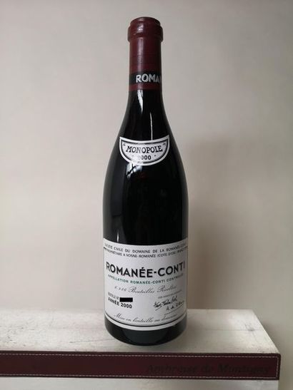 null Assortiment 15 bouteilles DOMAINE DE LA ROMANEE CONTI 2000 :
1 bouteille Romanée-Conti...