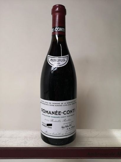 null Assortiment 15 bouteilles DOMAINE DE LA ROMANEE CONTI 2001 :
1 bouteille Romanée-Conti...