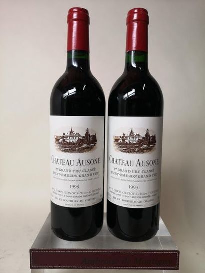 null 2 bouteilles CHÂTEAU AUSONE - 1er Grand cru classé (A) Saint Emilion 1993

