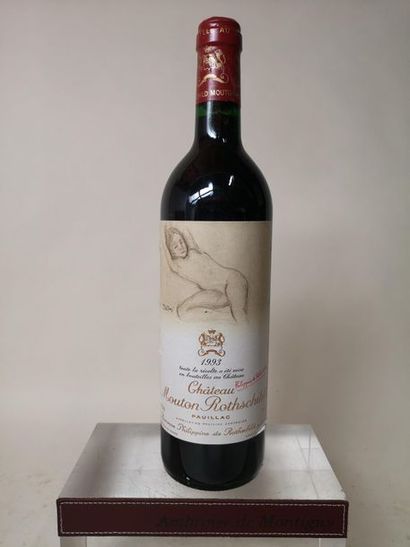 null 1 bouteille CHÂTEAU MOUTON ROTHSCHILD - 1er Grand cru classé Pauillac 1993

Etiquette...
