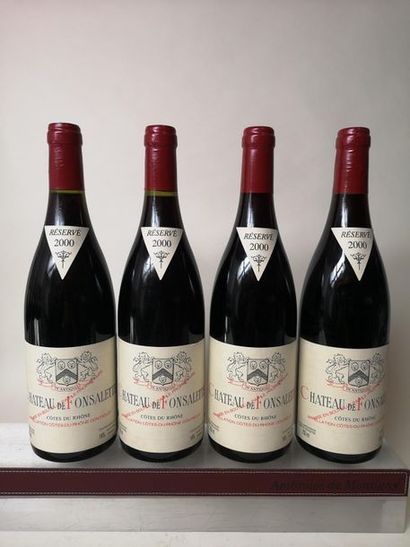 null 4 bouteilles RAYAS - CHÂTEAU de FONSALETTE 2000

