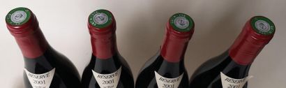 null 4 bouteilles RAYAS - "PIGNAN" - CHÂTEAUNEUF du PAPE 2001

Une étiquette légèrement...