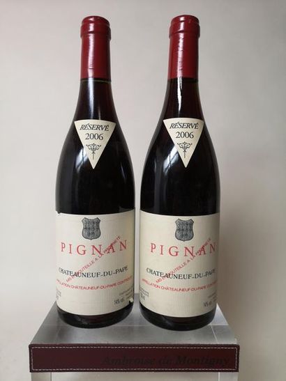 null 2 bouteilles RAYAS - "PIGNAN" - CHÂTEAUNEUF du PAPE 2006

Une étiquette légèrement...