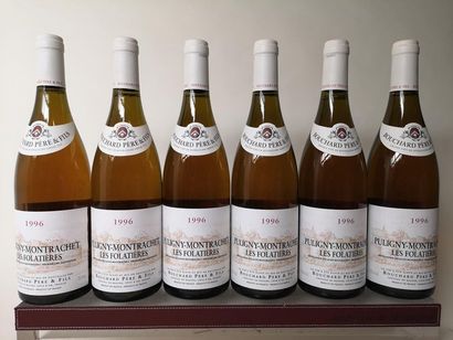 null 6 bouteilles Puligny-Montrachet 1er cru "Les Folatières" - Bouchard P&F 1996

Caisse...