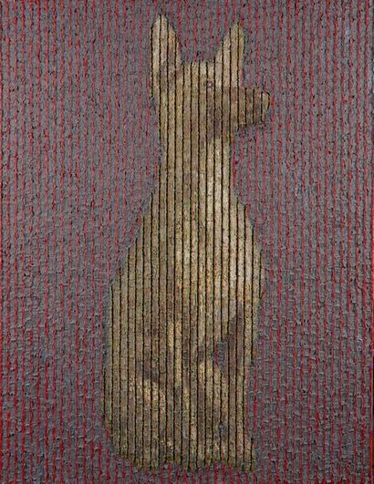 SON SEOCK (né en 1955) 
***Thai Ridgeback, 2002
Mixed media on canvas
Signed and...