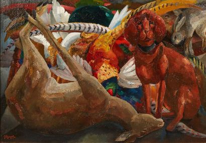 Georges-Lucien GUYOT (1885-1973) Retour de chasse, 1926
Oil on canvas
Signed lower...