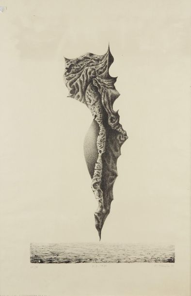 FRANTISEK MUSIKA (1900-1974) 
La larve XI Lithography, 1970
N°24/70
Signed and dated...