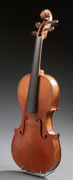 null MIRECOURT STUDY VIOLIN Model "Viotti".
359 mm.
Bottom splice unstuck, upper...