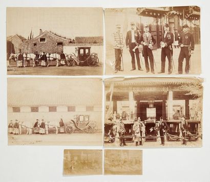 null * [PHOTOGRAPHY] [CHINA]. [DIPHOMACY]. 
 Four photographs relating to the French...