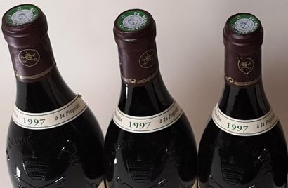 null 3 bouteilles CHÂTEAUNEUF du PAPE "Cuvée Marie Beurrier" - Henri Bonneau 199...