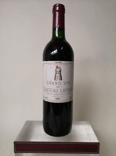 null 1 bouteille CHÂTEAU LATOUR - 1er GCC Pauillac 1987


Légèrement basse, étiquette...