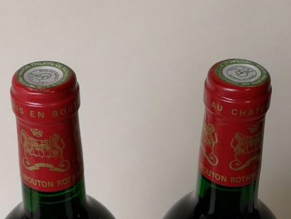 null 2 bouteilles CHÂTEAU MOUTON ROTHSCHILD - 1er Gcc Pauillac 1989



