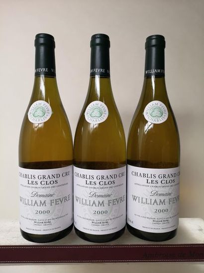 null 3 bouteilles CHABLIS Grand cru "Les Clos" - Domaine Wm. FEVRE 2000


