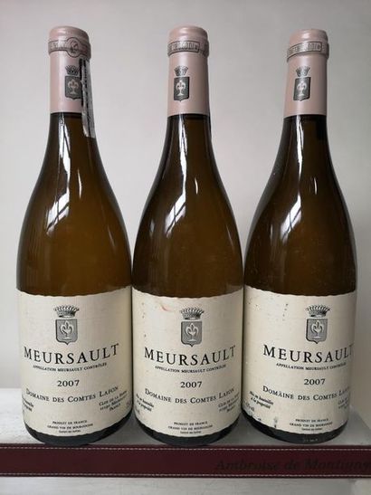 null 3 bouteilles MEURSAULT - Comtes Lafon 2007


Etiquettes très légèrement tâchées...