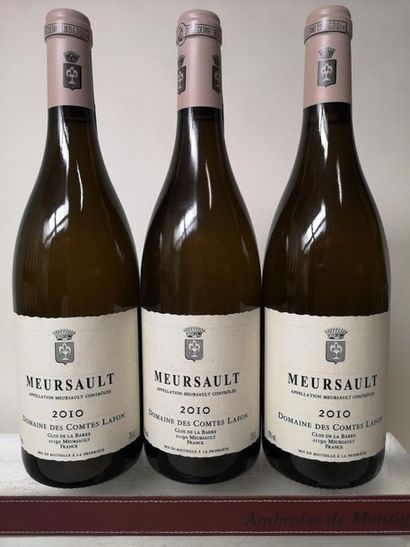 null 3 bouteilles MEURSAULT - Comtes Lafon 2010


