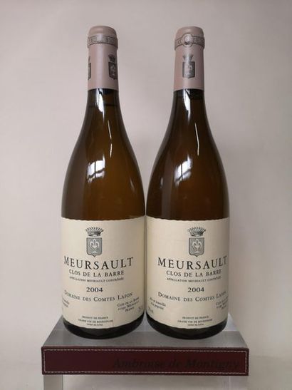null 2 bouteilles MEURSAULT "Clos de la Barre" - COMTES LAFON 2004


