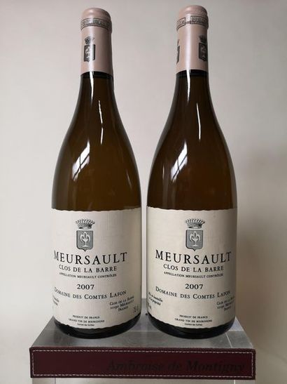 null 2 bouteilles MEURSAULT "Clos de la Barre" - Comtes Lafon 2007


Etiquettes légèrement...