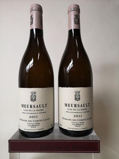 null 2 bouteilles MEURSAULT "Clos de la Barre" - Comtes Lafon 2011



