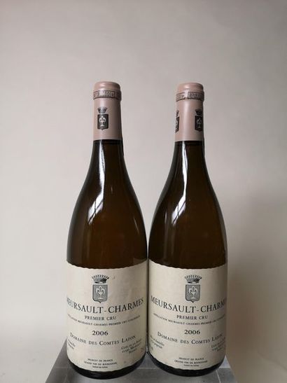 null 2 bouteilles MEURSAULT 1er cru "Charmes" - Comtes Lafon 2006


