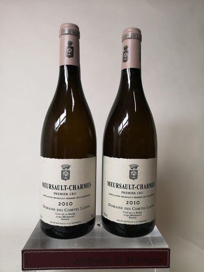 null 2 bouteilles MEURSAULT 1er cru "Charmes" - Comtes Lafon 2010


