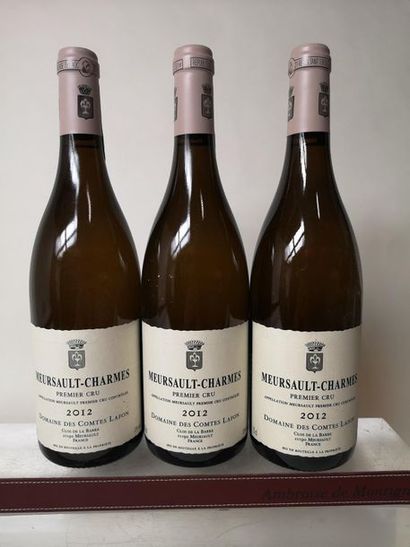 null 3 bouteilles MEURSAULT 1er cru "Charmes" - Comtes Lafon 2012


