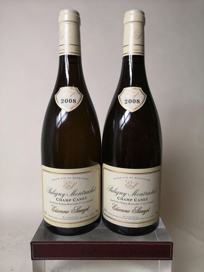 null 2 bouteilles PULIGNY MONTRACHET 1er cru "Champ Canet" - Etienne Sauzet 2008...
