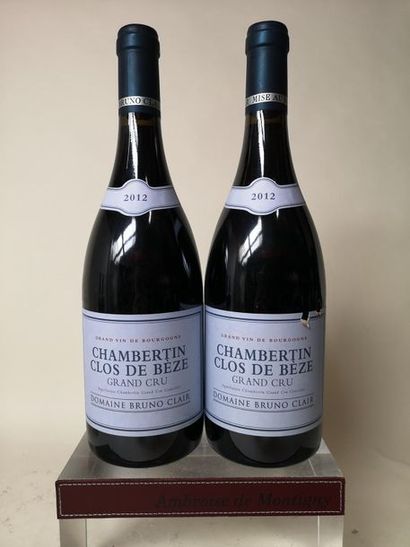null 2 bouteilles CHAMBERTIN Grand cru "Clos de Bèze" - Bruno Clair 2012


Une étiquette...