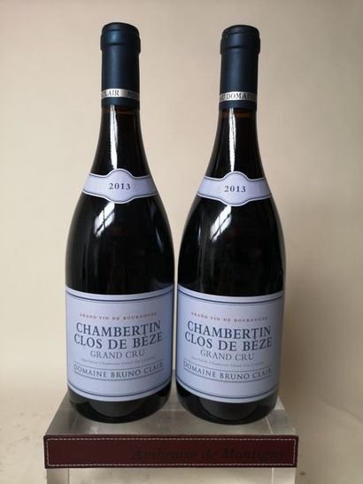 null 2 bouteilles CHAMBERTIN Grand cru "Clos de Bèze" - Bruno Clair 2013


